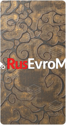 Декоративная нержавеющая сталь  Vintage luxury Golden round pattern